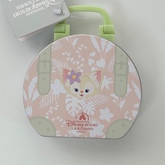【限定】 上海ディズニー Disney リーナベル キャリーケース型小物入れ ピンク 空き箱の画像