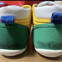 ミキハウス　mikiHOUSE マルチカラー　ベビーシューズ　13cmの画像