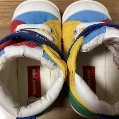 ミキハウス　mikiHOUSE マルチカラー　ベビーシューズ　13cmの画像