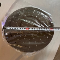 ステンレス製 蒸し皿 ヘルシーなお料理作りに　未使用の画像