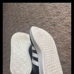 adidas キッズ スニーカー 黒19.5sizeの画像