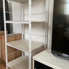 【美品】ニトリ　組み合わせシェルフ　キャビネット＋引き出し付きの画像