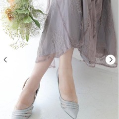 【新品未使用】【dazzy】グリッターディアゴナルラインキャバヒールパンプスの画像