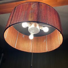 アジアン照明　ペンダントライト3灯の画像