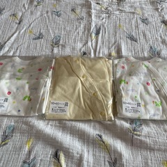 【新品】ベビー肌着50-60サイズ3点セット　はらぺこあおむし　の画像
