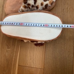 ハローキティ ヒョウ柄フリーススリッパ 約26cm 非売品の画像