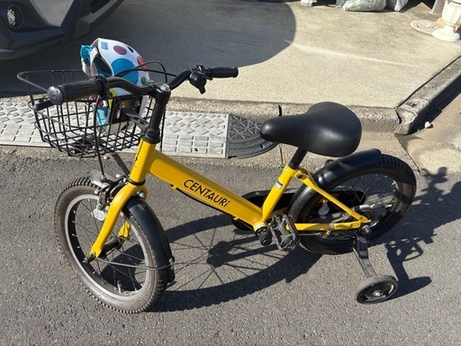 CENTAURI 子供自転車 イエロー 補助輪付 (あき) 新河岸の三輪車の中古