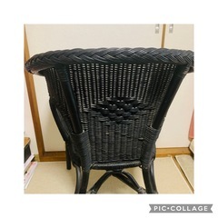藤チェア　椅子の画像