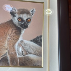 マダガスカルのキツネザル アート作の画像