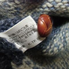 ★ヘンリーネック ボーダー ニット メンズ Mサイズ お譲りします。★期間限定★お洋服複数購入で割引★の画像