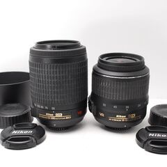 【美品】ダブルレンズでスポーツや風景撮影♪Nikon D3200 スマホ転送の画像