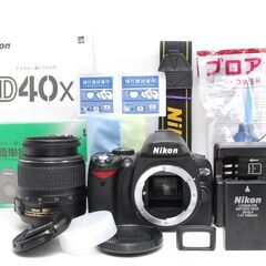 【美品 取説付き】Nikon D40X 初心者でも安心のセット♪ 小型で軽量の画像
