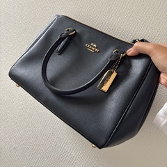 coach バッグ　紺色の画像