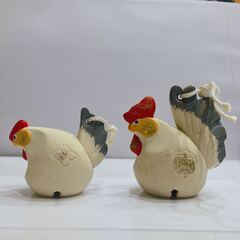 二羽の酉の土鈴（箱なし）の画像