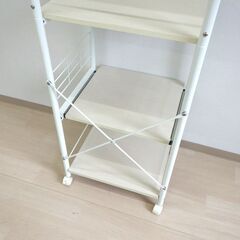 キッチンラック（ホワイト）【小金井市民限定】（小金井市再生家具）品番：10-02-12 ※新規優先の画像