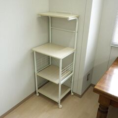 キッチンラック（ホワイト）【小金井市民限定】（小金井市再生家具）品番：10-02-12 ※新規優先の画像