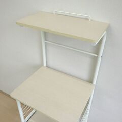 キッチンラック（ホワイト）【小金井市民限定】（小金井市再生家具）品番：10-02-12 ※新規優先の画像