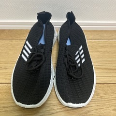 新品未使用‼️レリカ⚫︎軽量 ウォーキング レースアップ 歩きやすい 美脚 スニーカー 24.5〜25cm の画像
