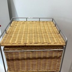 ラタン収納ボックス5段【町田市再生家具】252016の画像