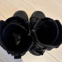 美品　ZARA 編み上げブーツ　19cmの画像