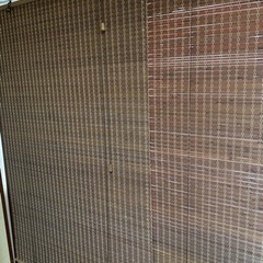 受け渡し決定　ロールアップカーテン　木目の画像
