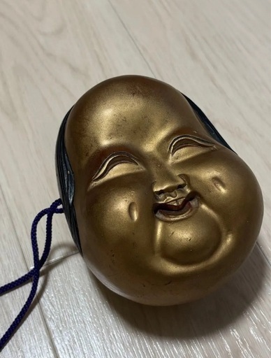 ヴィンテージ　おたふく　お面型入れ物　おかめ　フェイスボックス おかめおたふくお面型入れ物おかめフェイスボックス (セラフ