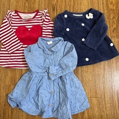 ブランド多数！79点！3-6M 女の子ベビー服まとめの画像