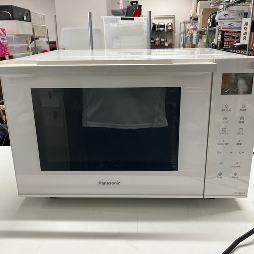 I 2510-309 パナソニック　オーブンレンジ　NE-FS30E8-KW 2021年製　通電確認済み　キズ汚れ有り