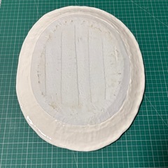 楕円形の大皿 未使用に近いの画像