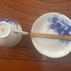 大倉陶園　ブルーローズ　ティーカップ2個セットの画像