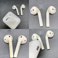 P492 Apple純正イヤホンまとめ AirPods A1602 第1世代 ケース付 通電OK動作未確認　/iPhoneイヤフォン イヤホンジャック 未使用の画像