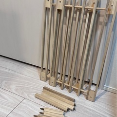 木製マルチラック　２段　ナチュラル（無塗装）の画像