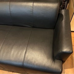 IKEA イケア HEMLINGBY ヘムリングビー　2人がけソファ　レザーソファの画像