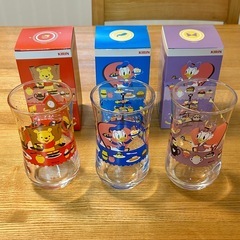 ディズニー★プーさん★ドナルド★デイジー★グラス・コップ　KIRINの画像