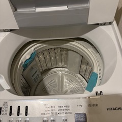HITACHI 全自動洗濯機 7kg 白い約束 2022年製造 風脱水 シャワー浸透洗浄 NW-R705の画像
