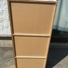JM20347S)3段カラーボックス/収納棚 幅：約41,5cm 高さ：約102cm 奥行：約29cm 中古品【取りに来られる方限定】の画像