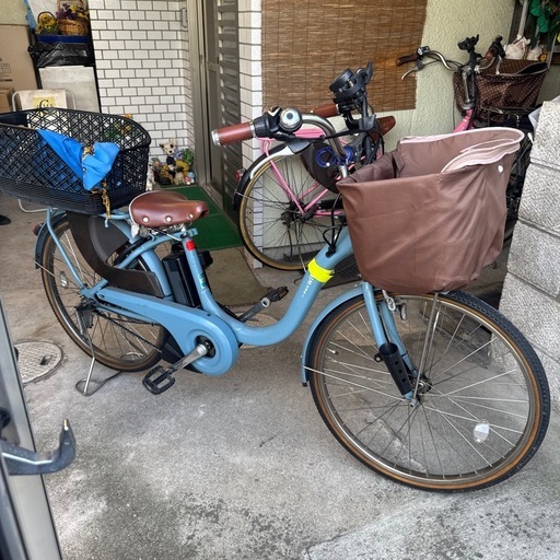 美品
PAS.With電動自転車２４インチ