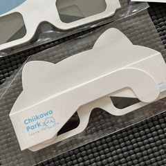 ちいかわパーク　ハチワレメガネ、ステッカーセットの画像