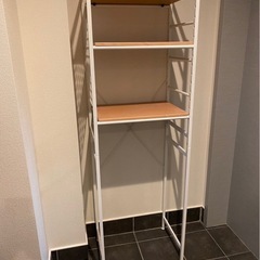 収納ラック　洗濯機ラック　ハイタイプ　スチールラックの画像