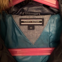 美品　TOMMY HILFIGER ダウンジャケット　ネイビー　110の画像
