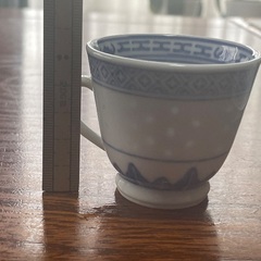 中国風カップ&ソーサー2個セットの画像