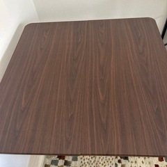 折りたたみ式ダイニングテーブルイスセットの画像