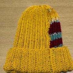 ニット帽(ハンドメイド)の画像