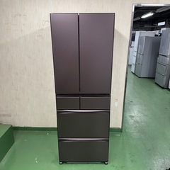 55○送料設置無料　21年製　三菱自動製氷機能付き大型冷蔵庫　503L  6ドア の画像
