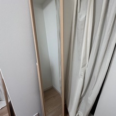 全身鏡　姿見　ミラー　ナチュラルの画像