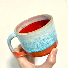 カラフル食器　コップ　陶器　ガラス　おしゃれの画像