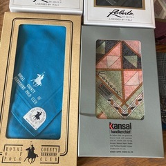 【最終値下げしました】　メンズ 　ハンカチ　まとめ　9枚の画像