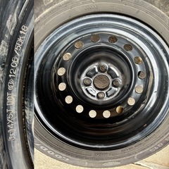 14×5J 4穴　PCD100 ET39 スチールホイール　四本の画像