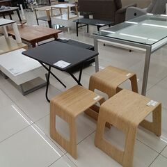 ★リユースのサカイ日立店★HJ8014 IKEA スツール ライトブラウン H45.5×D41×W51 クリーニング済み の画像