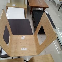 ★リユースのサカイ日立店★HJ8014 IKEA スツール ライトブラウン H45.5×D41×W51 クリーニング済み の画像